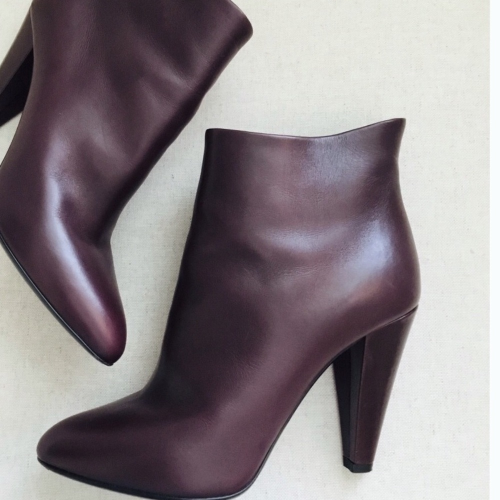 Jill Stuart maroon booties